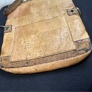Queork Crossbody Purse Shoulder Bag Tan Cork Messenger Bag Preowned Acceptable